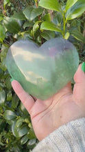 Load and play video in Gallery viewer, Fluorite Heart Carving
