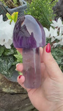 Load and play video in Gallery viewer, Large Amethyst Gemstone Mushroom
