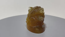 Load and play video in Gallery viewer, Yellow Fluorite Wolf
