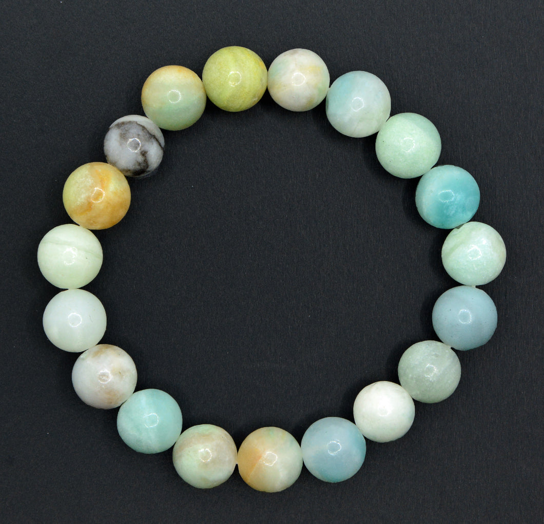 Caribbean Blue Calcite Bracelet 10mm bead