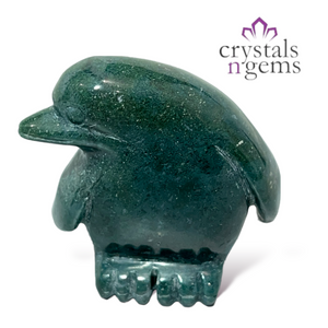 Moss Agate Penguin