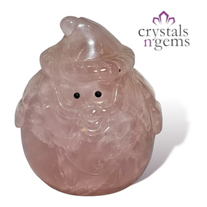 Rose Quartz Father Christmas Santa